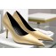 Balenciaga Heel 8cm Satin Pumps Gold 2020