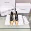 Balenciaga Heel 8cm Satin Pumps Gold 2020