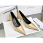 Balenciaga Heel 8cm Satin Pumps Gold 2020