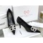 Balenciaga Heel Strassed BB Logo Velvet Pumps Black 2020
