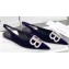 Balenciaga Strassed BB Logo Velvet Slingback Flat Ballerinas Purple 2020
