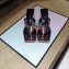 Balenciaga Heel 6cm Double Square Open Back Flip Flop Thong Sandals Crinkled Pink Gold 2020