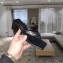 Balenciaga Heel 6cm Double Square Open Back Flip Flop Thong Sandals Calfskin Black 2020