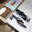 Balenciaga Heel 6cm Double Square Open Back Flip Flop Thong Sandals Crinkled Silver 2020