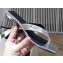 Balenciaga Heel 6cm Double Square Open Back Flip Flop Thong Sandals Crinkled Silver 2020
