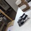 Balenciaga Heel 6cm Double Square Open Back Flip Flop Thong Sandals Crinkled Silver 2020