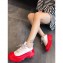 Burberry Nylon and Suede Arthur Sneakers White/Red 2020 