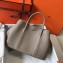 Hermes Calfskin Garden Party 30/36 Bag Light Gray