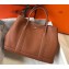 Hermes Calfskin Garden Party 30/36 Bag Brown