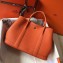 Hermes Calfskin Garden Party 30/36 Bag Orange