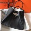 Hermes Calfskin Garden Party 30/36 Bag Black