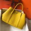 Hermes Calfskin Garden Party 30/36 Bag Yellow