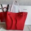 Celine Small Cabas Phantom Bag in Grained Calfskin Red