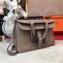 Hermes Halzan Tote Bag in Original Togo Leather Light Gary