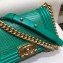 Chanel Lizard Pattern Boy Flap Shoulder Small Bag Green