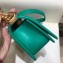 Chanel Lizard Pattern Boy Flap Shoulder Small Bag Green