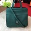 Hermes Halzan Tote Bag in Original Togo Leather Green