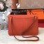 Hermes Halzan Tote Bag in Original Togo Leather Orange