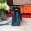 Hermes Halzan Tote Bag in Original Togo Leather Galicia Blue