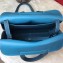 Hermes Halzan Tote Bag in Original Togo Leather Galicia Blue