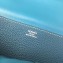 Hermes Halzan Tote Bag in Original Togo Leather Galicia Blue