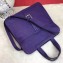 Hermes Halzan Tote Bag in Original Togo Leather Purple