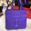 Hermes Halzan Tote Bag in Original Togo Leather Light Purple