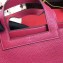 Hermes Halzan Tote Bag in Original Togo Leather Hot Pink