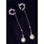 Chanel Pearl Tassel Earrings Silver 2018