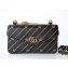 Gucci Medium Double Shoulder Bag 524822 Black/White 2018