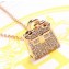 Hermes Kelly Bag Pendant Necklace Rose Gold 2018 