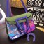 Hermes Halzan Tote Bag in Original Togo Leather Dark Green/Blue