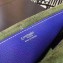 Hermes Halzan Tote Bag in Original Togo Leather Dark Green/Blue