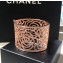 Chanel Cut-Out Camellia Cuff/Bracelet Rose Gold 2018