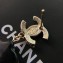 Chanel CC Resin Pearls Earrings Black/Gold/White 2018