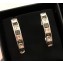 Chanel Square Loop Stud Earrings Black 2018