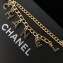 Chanel Tassel Earrings A74747 Gold/Green/Black 2018