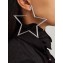 Saint Laurent Stars Oversized Earrings In Brass 570561