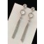 Chanel Glass and Resin Tassel Earrings A58206 Silver 2018