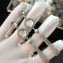 Chanel Glass and Resin Tassel Earrings A58206 Silver 2018