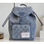 Louis Vuitton Montsouris Backpack Bag in Monogram Washed Denim coated canvas M22534 2023