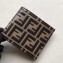 Fendi FF Logo Leather Bi-Fold Wallet Coffee 2019