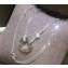 Cartier Real 18k love necklace with diamonds White Gold
