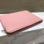 Celine Clutch Pouch Bag Pink and PVC Transparent Plastic Shopping Bag