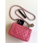Chanel Pearl Caviar Calfskin Small Classic Flap Bag A1116 Dark Pink
