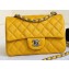 Chanel Pearl Caviar Calfskin Small Classic Flap Bag A1116 Yellow