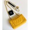 Chanel Pearl Caviar Calfskin Small Classic Flap Bag A1116 Yellow