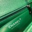 Chanel Pearl Caviar Calfskin Small Classic Flap Bag A1116 Green