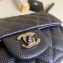 Chanel Pearl Caviar Calfskin Small Classic Flap Bag A1116 Iron Gray