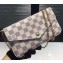 Louis Vuitton Damier Azur Canvas Pochette Felicie Chain Wallet M63032 Bag